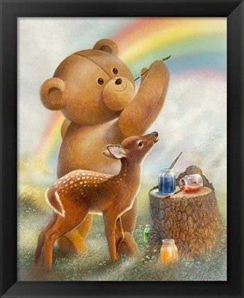 Framed Over the Rainbow Print