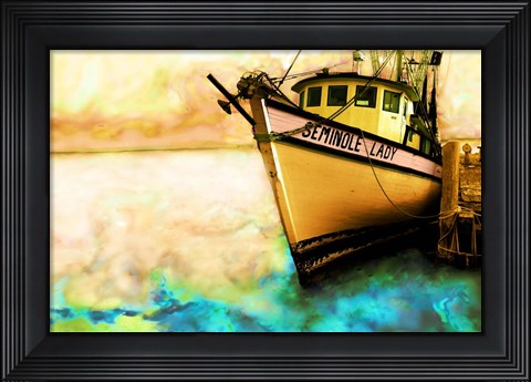 Framed Boat V Print
