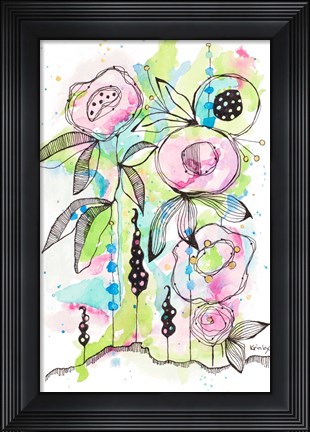 Framed Blooming Summer I Print