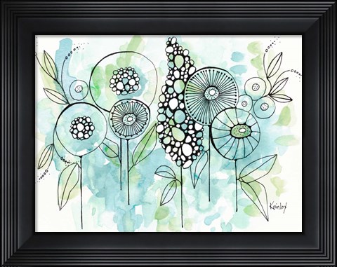 Framed Colors of the Meadow Print