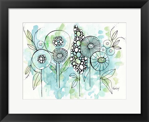 Framed Colors of the Meadow Print