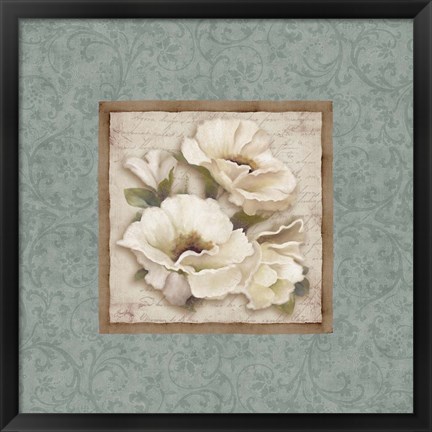 Framed Silversage Flower II Print