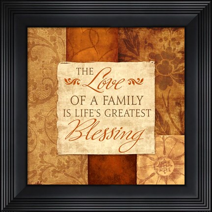 Framed Love of a Family Print