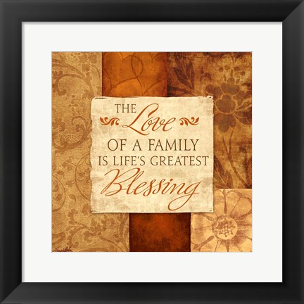 Framed Love of a Family Print