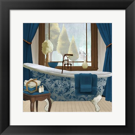 Framed Blue View II Print