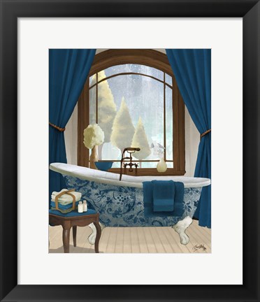 Framed Blue View II Print