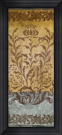 Framed Floral Imprints I Print