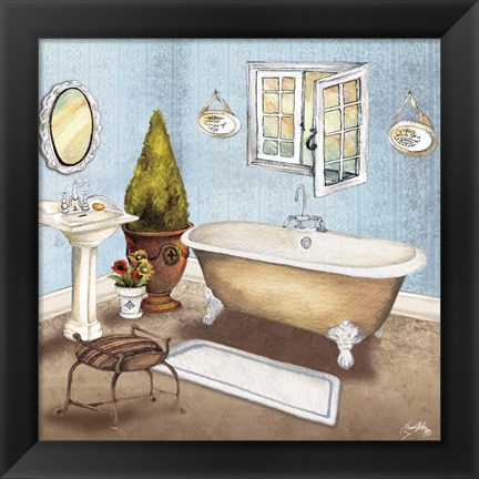 Framed Master Bath I Print