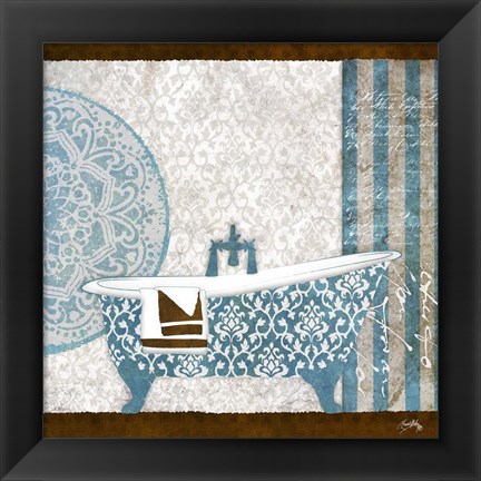 Framed Garden Bath II Print