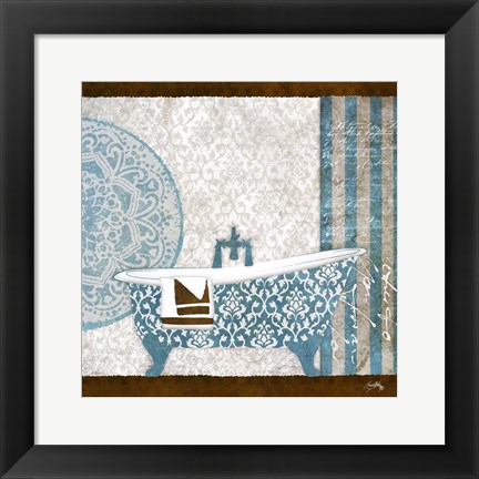 Framed Garden Bath II Print