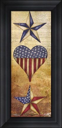 Framed America Stars II Print
