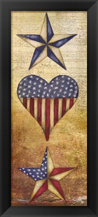 Framed America Stars II Print