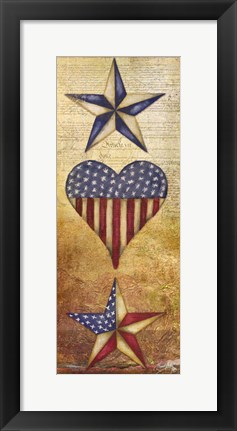 Framed America Stars II Print