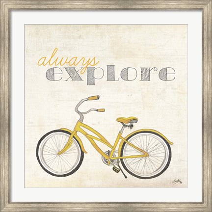 Framed Explore and Adventure I Print