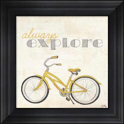 Framed Explore and Adventure I Print