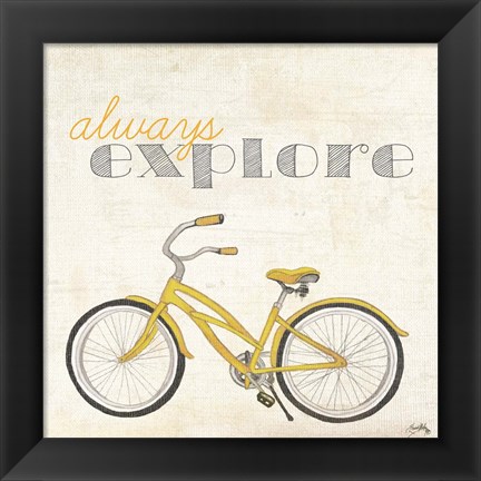 Framed Explore and Adventure I Print