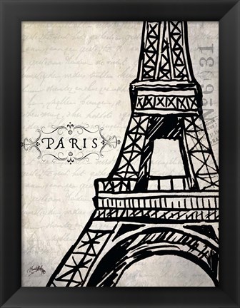 Framed Paris Eiffel Print