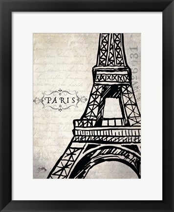 Framed Paris Eiffel Print