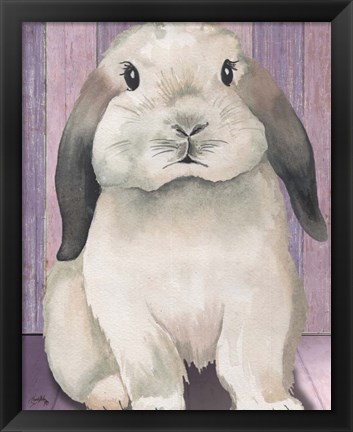 Framed Bunny I Print