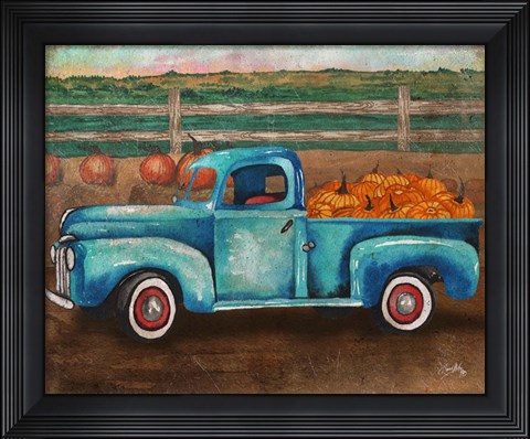 Framed Truck Harvest I Print