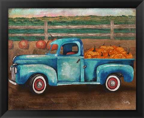 Framed Truck Harvest I Print