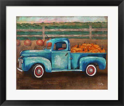 Framed Truck Harvest I Print