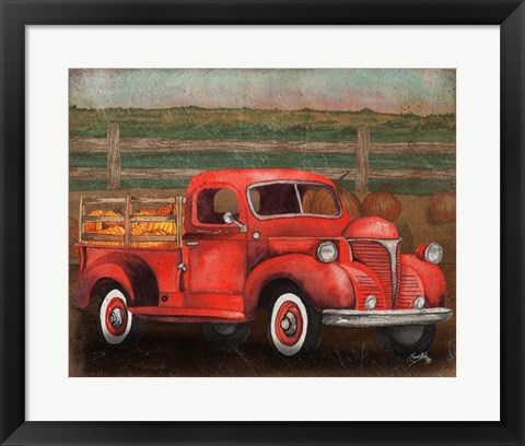 Framed Truck Harvest III Print