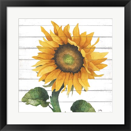 Framed Happy Sunflower II Print