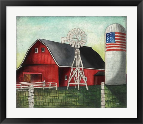 Framed USA Silo Print