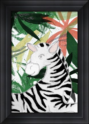 Framed Hidden Zebra Print