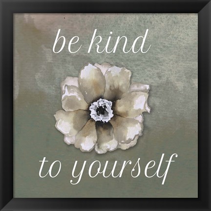 Framed Be Kind Print