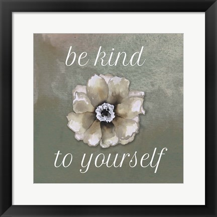 Framed Be Kind Print