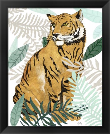 Framed Jungle Tiger II Print