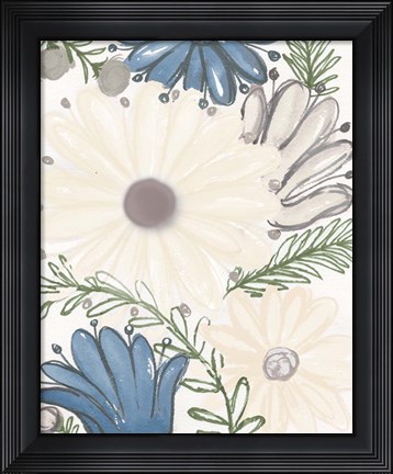 Framed Hidden Floral I Print