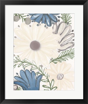 Framed Hidden Floral I Print