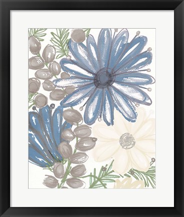 Framed Hidden Floral II Print