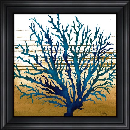 Framed Coastal Blue II Print