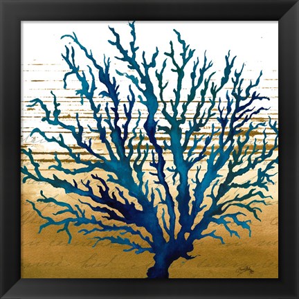 Framed Coastal Blue II Print