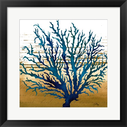 Framed Coastal Blue II Print