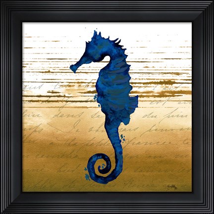 Framed Coastal Blue III Print