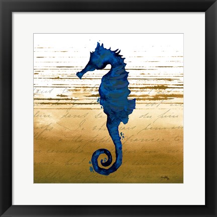 Framed Coastal Blue III Print