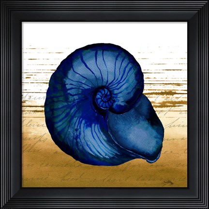 Framed Coastal Blue IV Print