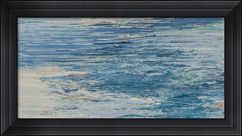 Framed Blue Lake Abstract Print