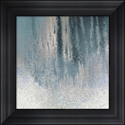 Framed Teal Summer Woods II Print