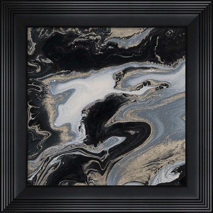 Framed Midnight Marble Print
