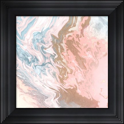 Framed Soft Pink Agate Print