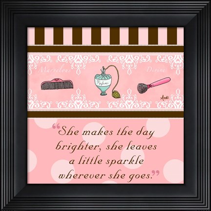 Framed Classy and Fabulous I Print