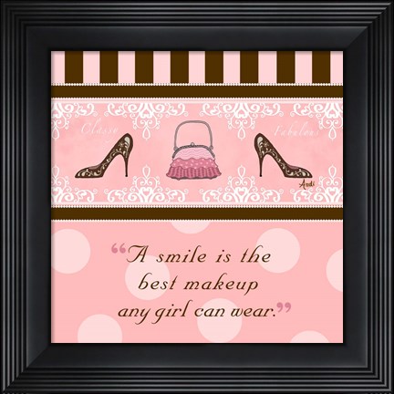 Framed Classy and Fabulous II Print
