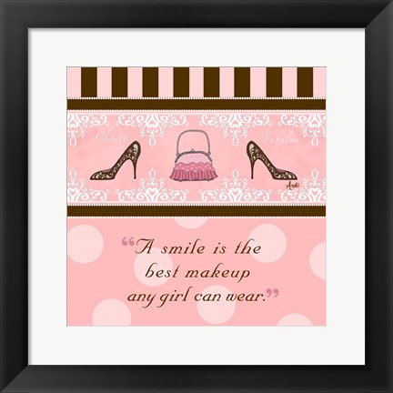 Framed Classy and Fabulous II Print