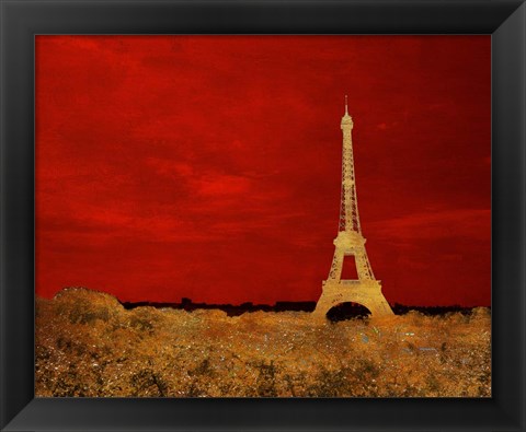 Framed Red Paris Print